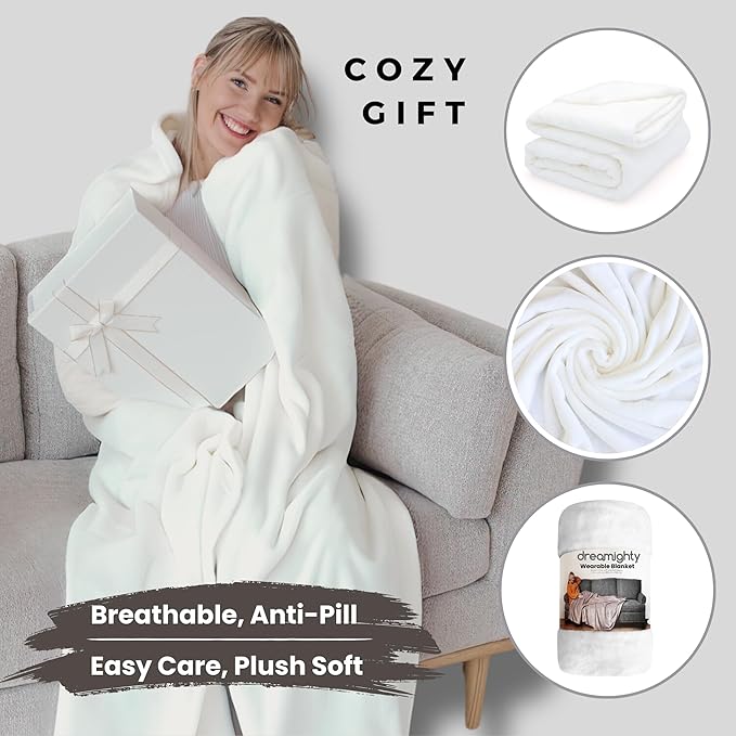 Wearable Blankets for Women, Adult Wearable Blanket Men, Mother's Day Gifts for Her, Wife Birthday Gift Ideas