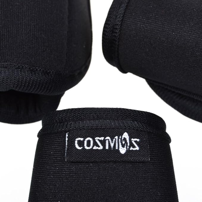 Cosmos Pack of 3 Black Color Extra Thick 5MM SBR Neoprene Luggage Handle Wrap Handle Grip Luggage Identifier for Travel Bag Luggage Suitcase