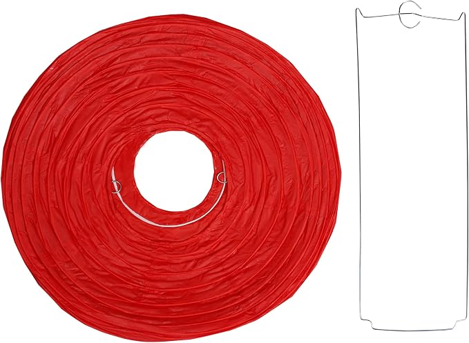 4"6"8"10"12"14"16"18 Round Paper Lanterns Lamp Wedding Birthday Party Decoration Pack Of 6 (Red, 18"/45CM)