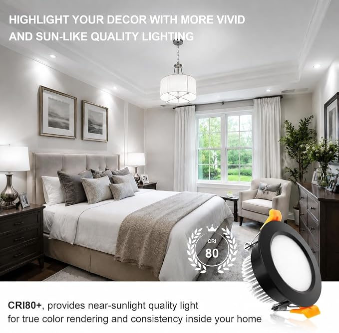 2 Inch LED Recessed Lighting, Dimmable Downlight 3W(35W Halogen Equivalent), CRI80, 4000K Natural White Ceiling Light with LED Driver (16 Pack)