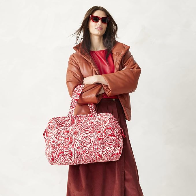 Vera Bradley Women's Miramar Weekender Travel Bag - Premium Cotton
