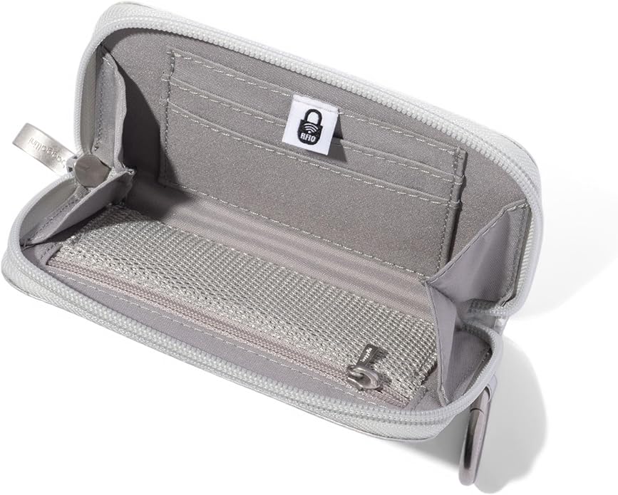 Baggallini Deluxe Card Case - Lightweight 5.5"x3.3" RFID Protected Womens Wallet Card Holder