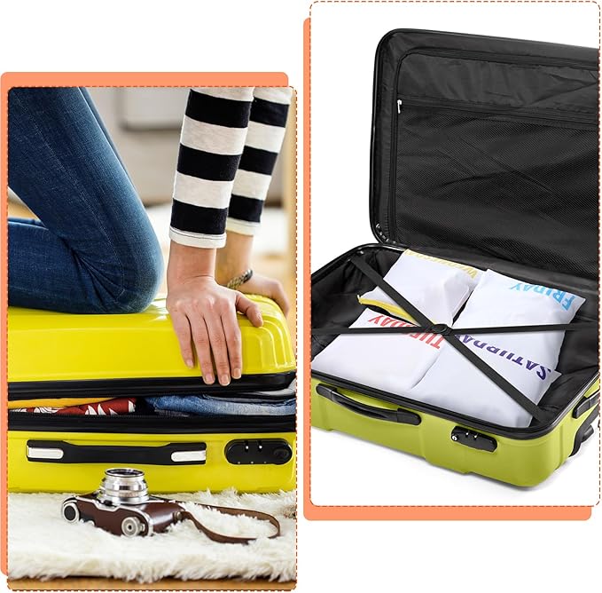 Oudain 7 Pcs Packing Cubes for Kids and Baby Travel Organizer Pouches for Suitcases and Luggage Travel Accessories for Boys and Girls Summer Camp, Cruise, and Family Vacations, Days of Week