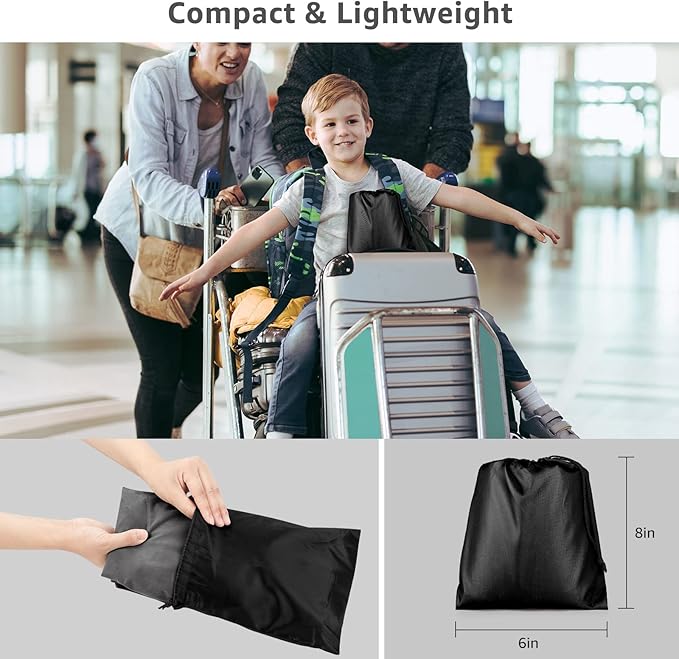 [2-Pack] Rewondah Inflatable Foot Rest Airplane, Kids Airplane Bed | Adjustable Height Travel Foot Rest Pillow | Toddler Flights Seat Extender | Inflatable Foot Rest for Air Travel Flights Train, Car