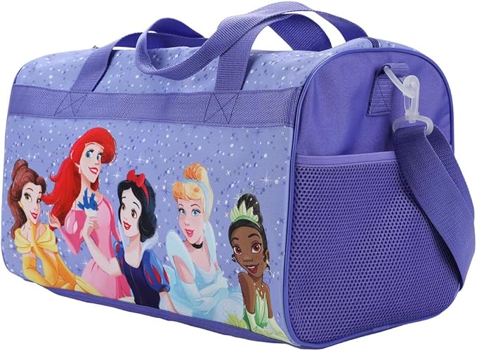 Disney Princess Castle & Princesses 3-Piece Youth Duffle Bag Travel Set With Pilot Case & Luggage Tag