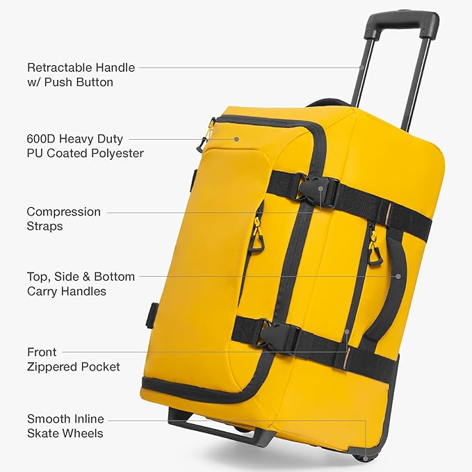 Traveler's Choice Softside Upright Wheeled Duffel Bag