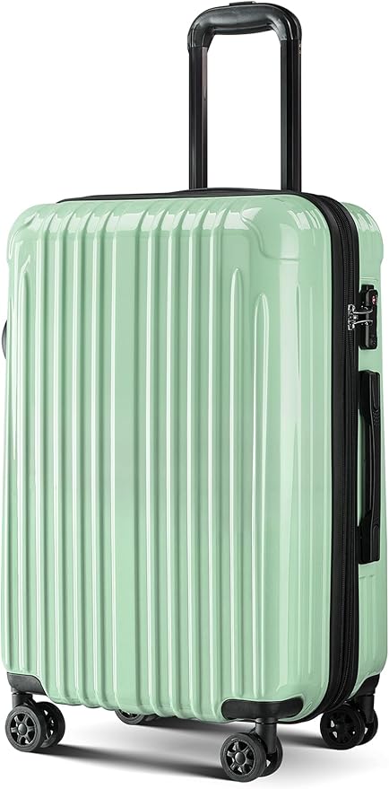 Carry on Luggage - Airline Approved Suitcases with Spinner Wheels, Built-In TSA Lock，Hard Shell Expandable Suitcases
