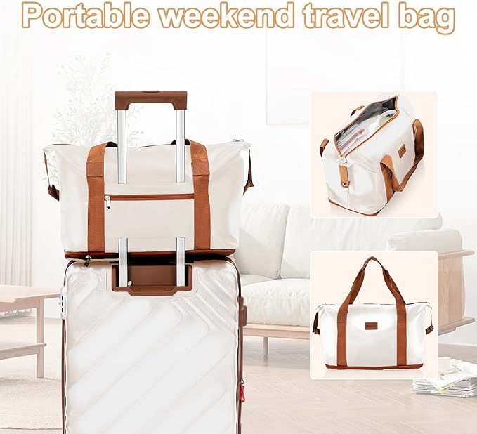 5 piece Luggage Set Expandable Suitcase 22x14x9 Airline Approved Carry on, ABS Hard Case Suitcases with Spinner Wheels, TSA Lock (Beige)