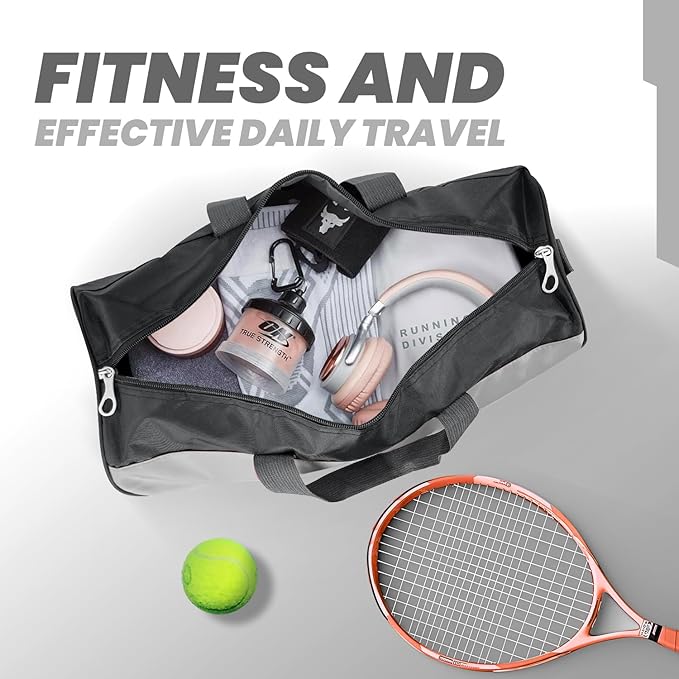 C&F BOGMOST Travel Duffel Bag Large Foldable Waterproof Gym Bag for Gym Beach Swim Bag Men Women Duffle Bag Lightweight Oxford Cloth Sports Bag-Grey
