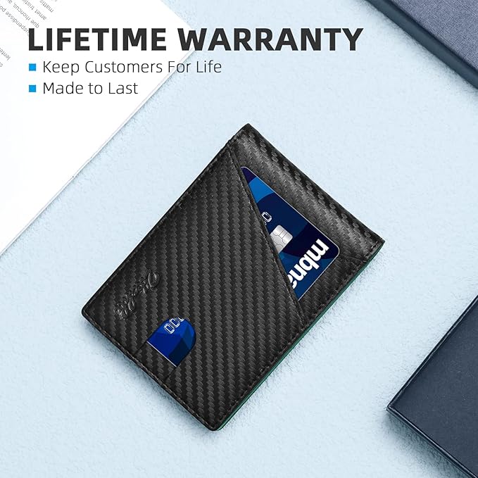 Zitahli Bifold Wallets for Men - Slim RFID Leather Credit Card Holder for 6-11 Cards, Minimalist Thin Wallet with ID Window & Cash Slot,Front Pockt Carteras Para Hombres, Birthday Gifts for Men | Slim, RFID Blocking, Premium, Front Pocket, Gift Box, Le...