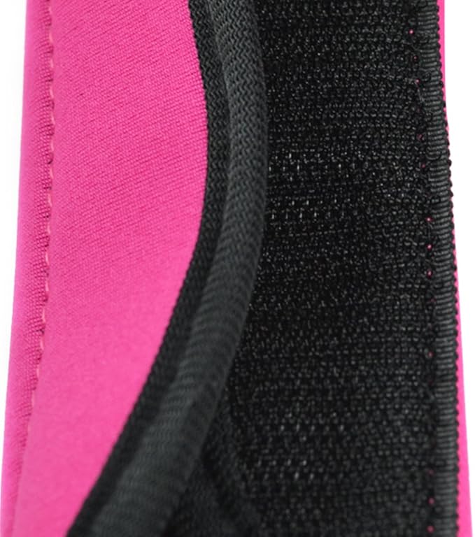 Cosmos Pack of 3 Neoprene Luggage Handle Wrap Handle Grip Luggage Identifier for Travel Bag Luggage Suitcase (Hot Pink Color)