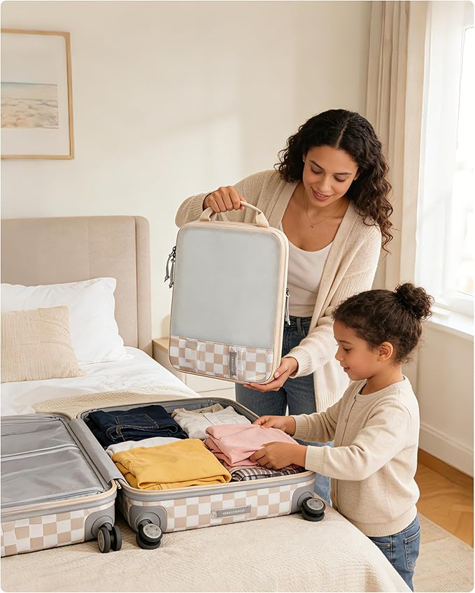 BAGSMART 6 Set /4 Set/2 Set Compression Packing Cubes for Travel, Lightweight Luggage Organizer Bags, Durable Space Saver Bags Travel Essentials