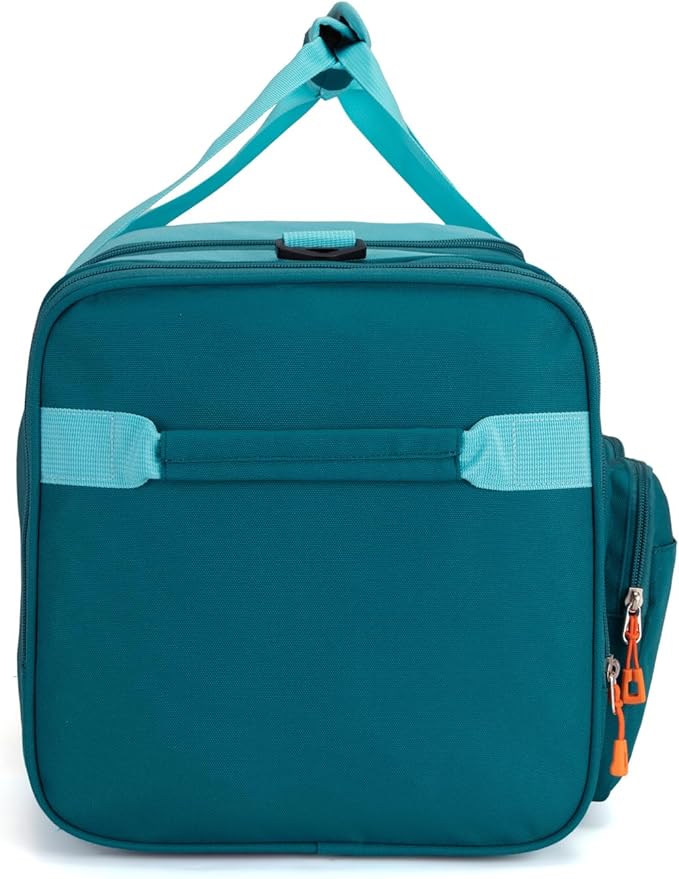 HawLander Large Kids Duffle Bag for Travel, Overnight, or Weekender, 22" inch (Teal Blue)