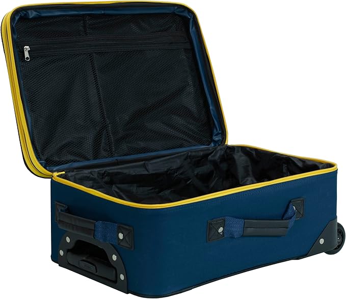 Rockland Fashion Softside Upright Luggage Set, Navy, 2-Piece (14/19)