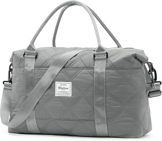 HYC00 Travel Duffel Bag,Carry-on Overnight Weekender Bags for Women,Sports Tote Gym Bag with Wet Pocket