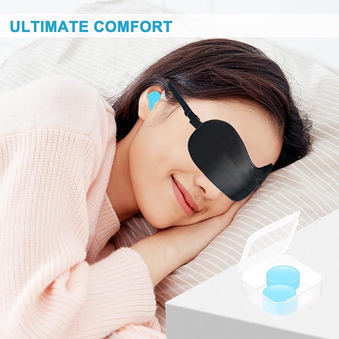 Ear Plugs for Sleeping, 20 Moldable Noise Cancelling Silicone Earplugs for Swimming, Snoring, Sleep and Studying, Blue