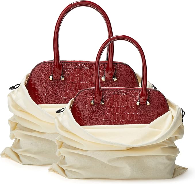 LAKE OF FIRE Dustproof Storage Bags with Drawstring Closure, 2-Piece Set – Multi-Purpose Protective Pouches for Handbags, Purses, Shoes, and Boots