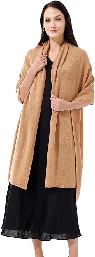 Soft Cashmere Blend Wrap Chic Scarf Stole for Women Wayfarer Travel Extra Large 87"x28"