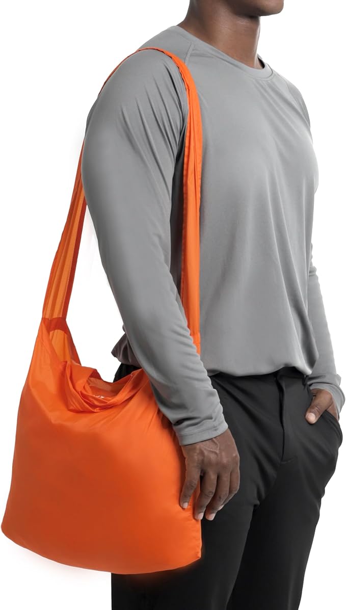 SYZY World's Most Compact Travel Tote Bag Portable Shopping Beach Market Bag - Reusable Collapsible Stuffable