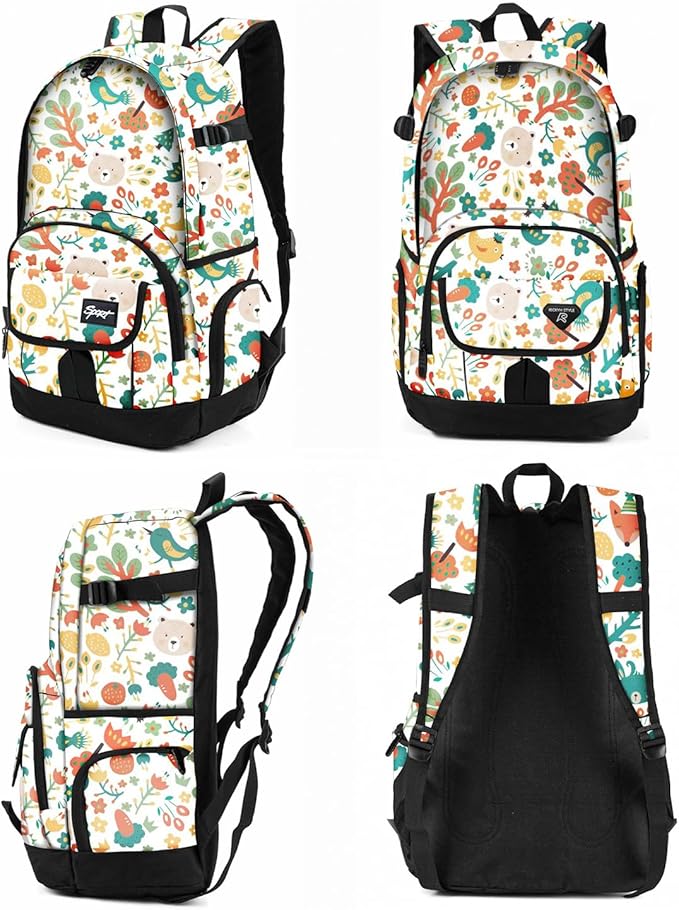 rickyh style School Backpack Travel Bag for Men & Women Lightweight College Back Pack with Laptop Compartmen