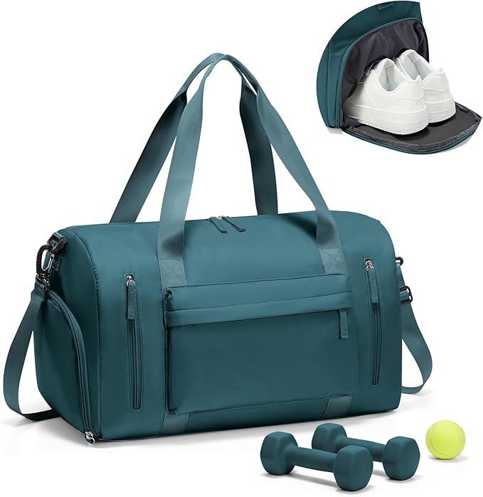 Gym Bag Womens,Travel Duffel Carry on Bag Sport Tote Bag Weekend Overnight Bag