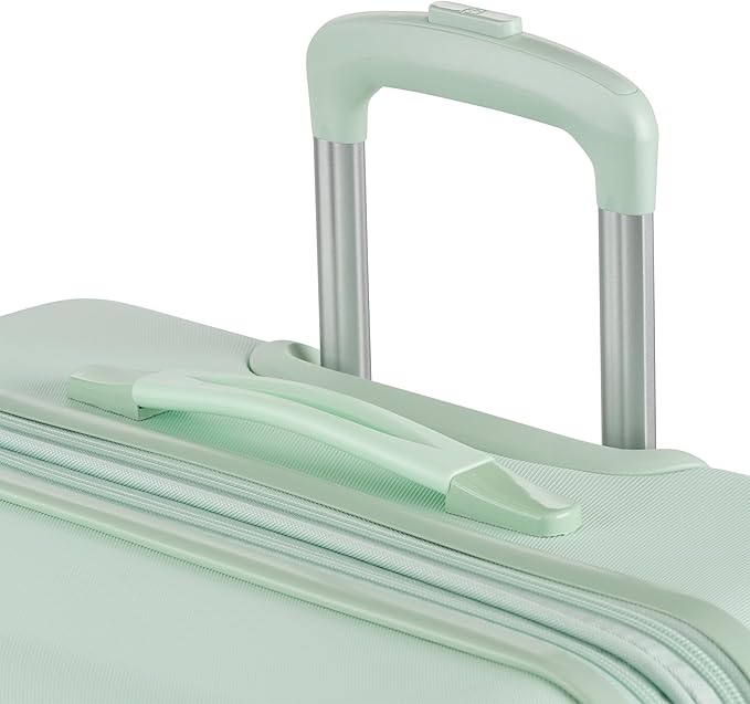 SwissGear 7366 Signature Hardside Expandable Luggage with Spinner Wheels, TSA Lock, Clearly Aqua, Checked-Large 27-Inch