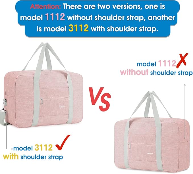 For Spirit Airlines Personal Item Bag 18x14x8 Foldable Travel Duffel Bag Tote Carry on Luggage Duffle Overnight for Women and Men
