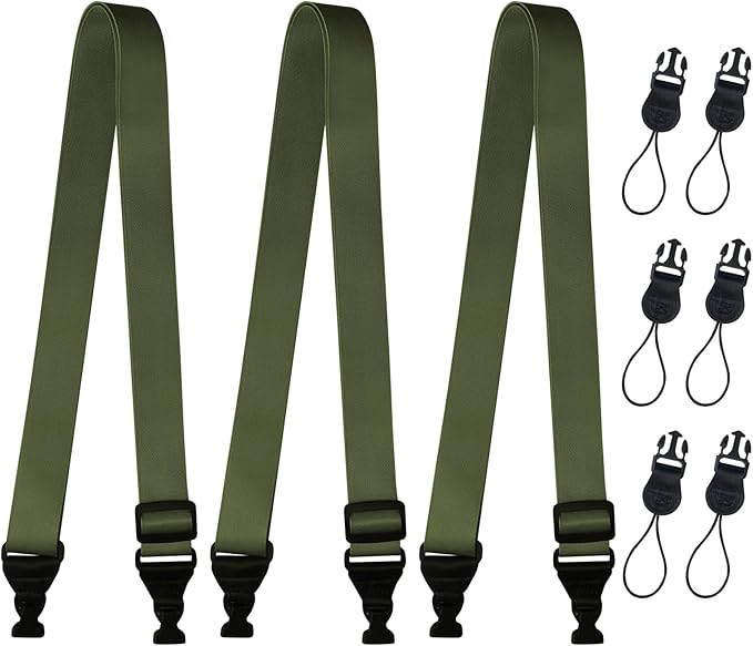 3 Pack Adjustable Shoulder Strap:Comfortable for iPad Strap Nylon Neck Lanyard for iPad/Samsung Tablet Case,Camera Binocular Crossbody Laptop Luggage Bag(Army Green)