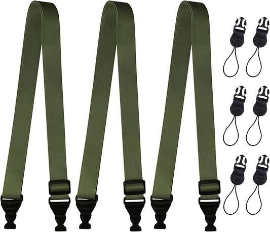 3 Pack Adjustable Shoulder Strap:Comfortable for iPad Strap Nylon Neck Lanyard for iPad/Samsung Tablet Case,Camera Binocular Crossbody Laptop Luggage Bag(Army Green)