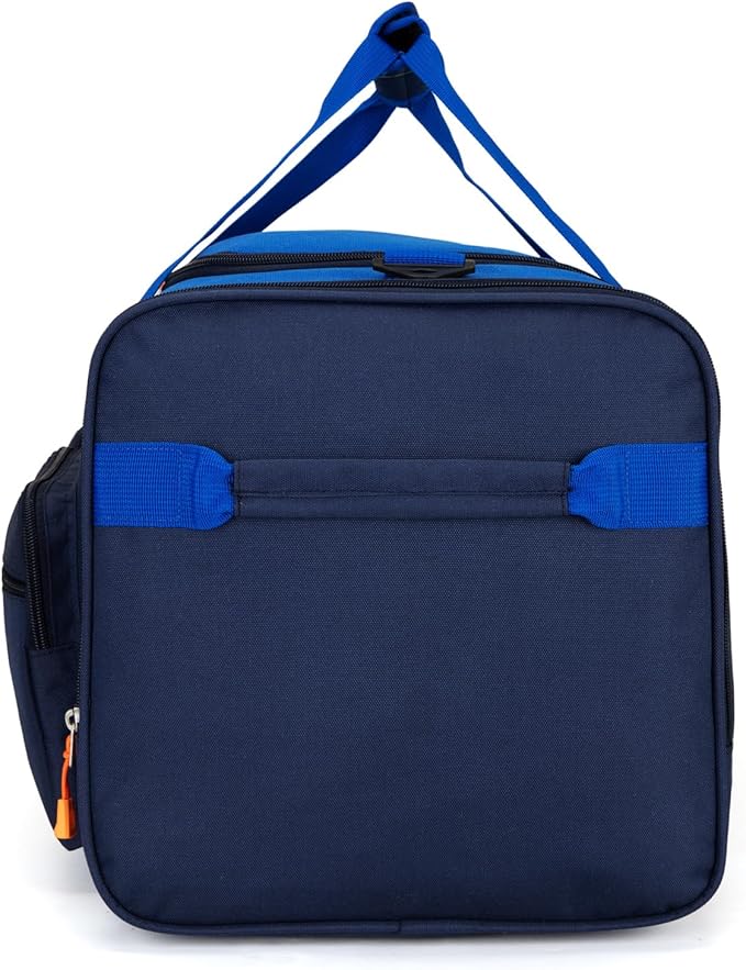 HawLander Large Kids Duffle Bag for Travel, Overnight, or Weekender, 22" inch (Dark Blue)