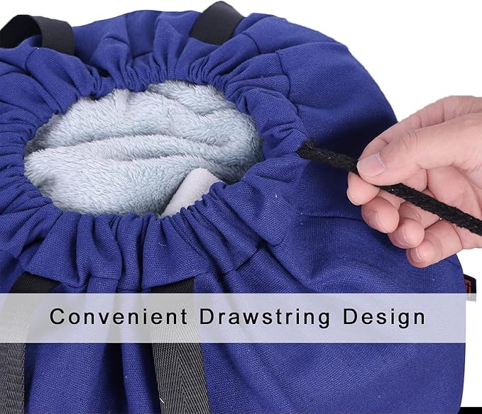 Heavy Duty Laundry Bag with Drawstring and Handle, Extra Large Travel Dirty Clothes Bag for Laundromat and Household, Durable Rip-Stop Laundry Hamper Liner, 28 x 40 Inch by SANFERGE, Royal Blue