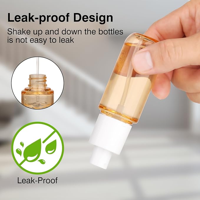 Small Spray Bottle Travel Size 4 Pack1.35oz/40ml Fine Mist Empty Mini Spray Bottles Refillable Plastic Travel Bottle Set for Traveling and Outgoing