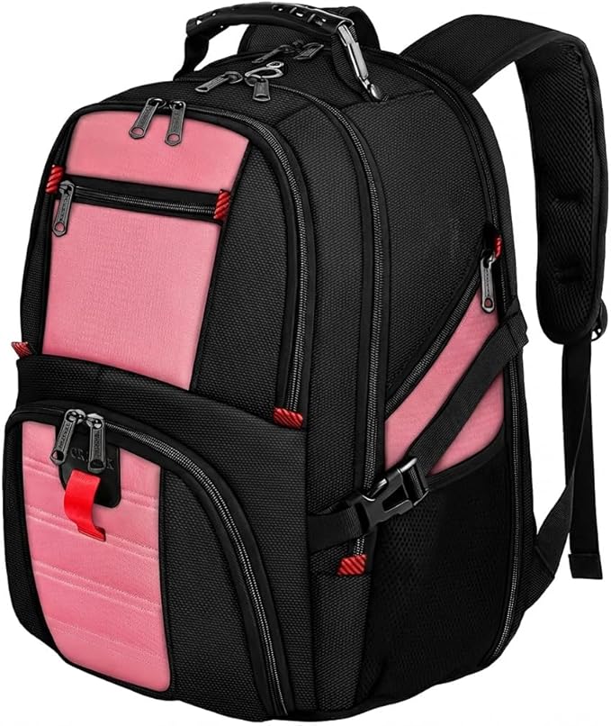 YOREPEK Large Backpack for Men, Extra Large Laptop Backpacks for Men Women, Water Resistant Travel Backpack Airline Approved Business Work Bag Fits 17 Inch Computer, Black