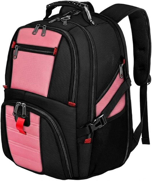 YOREPEK Large Backpack for Men, Extra Large Laptop Backpacks for Men Women, Water Resistant Travel Backpack Airline Approved Business Work Bag Fits 17 Inch Computer, Black