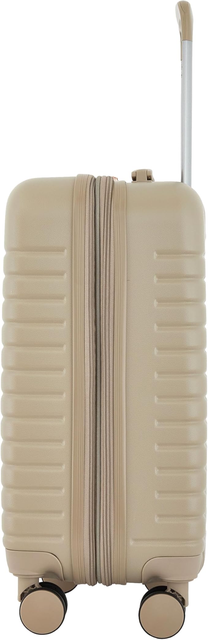 kensie 22" Graceful Hardside Carry-On Luggage, Light Taupe