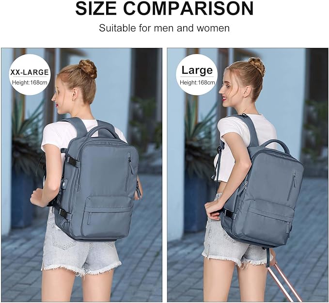 WONHOX Large Travel Backpack Carry on Flight Approved Laptop Work Business Backpack for Women Men Mochila de Viaje