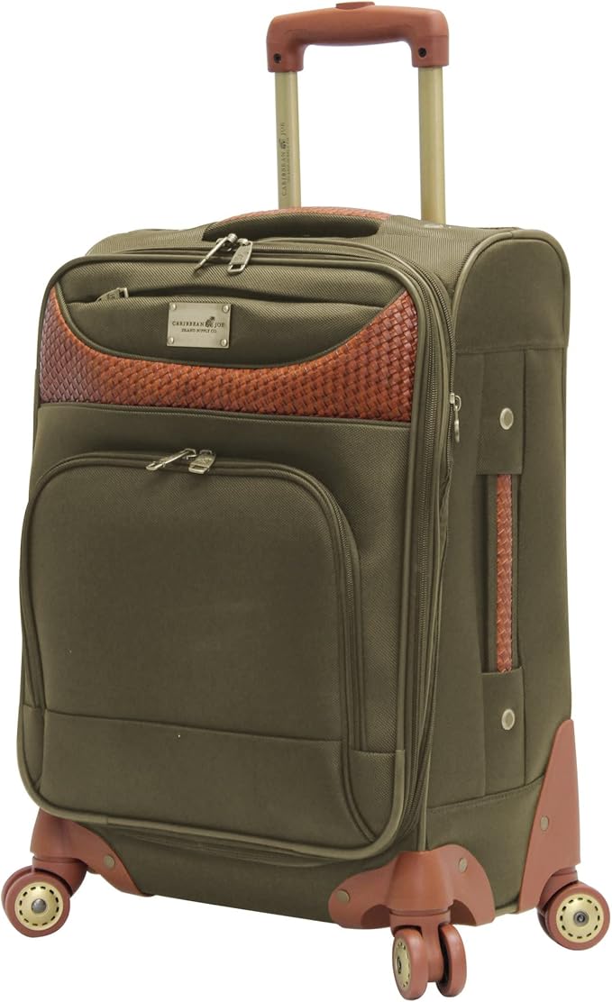 Pathfinder Carry-On Luggage with Spinner Wheels Softside Expandable 20-In Suitcase