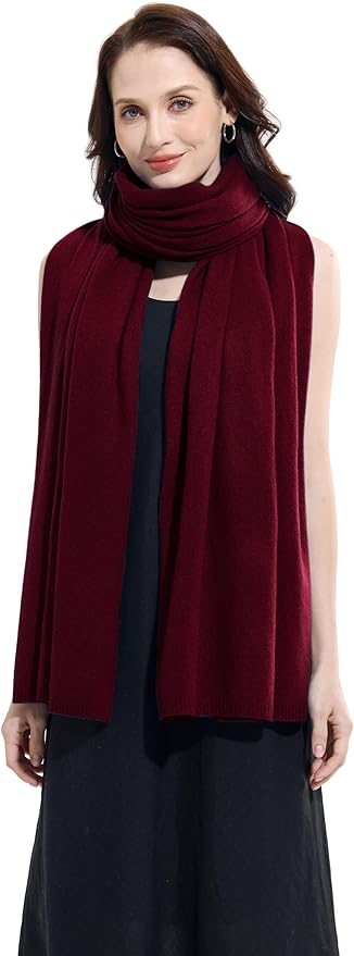 Soft Cashmere Blend Wrap Chic Scarf Stole for Women Wayfarer Travel Extra Large 87"x28"