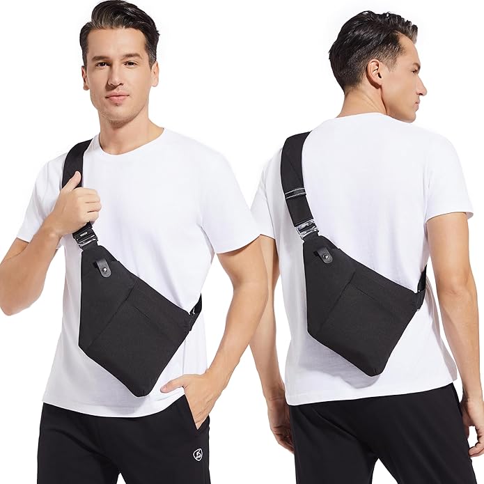 VADOO Sling Bag - Anti-theft Crossbody Shoulder Bag for Men and Women