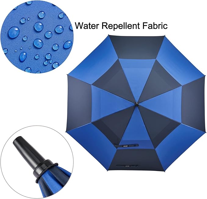G4Free 47/54/62/68/72 Inch Automatic Open Golf Umbrella Oversize Extra Large Double Canopy Vented Windproof Waterproof Stick Umbrellas