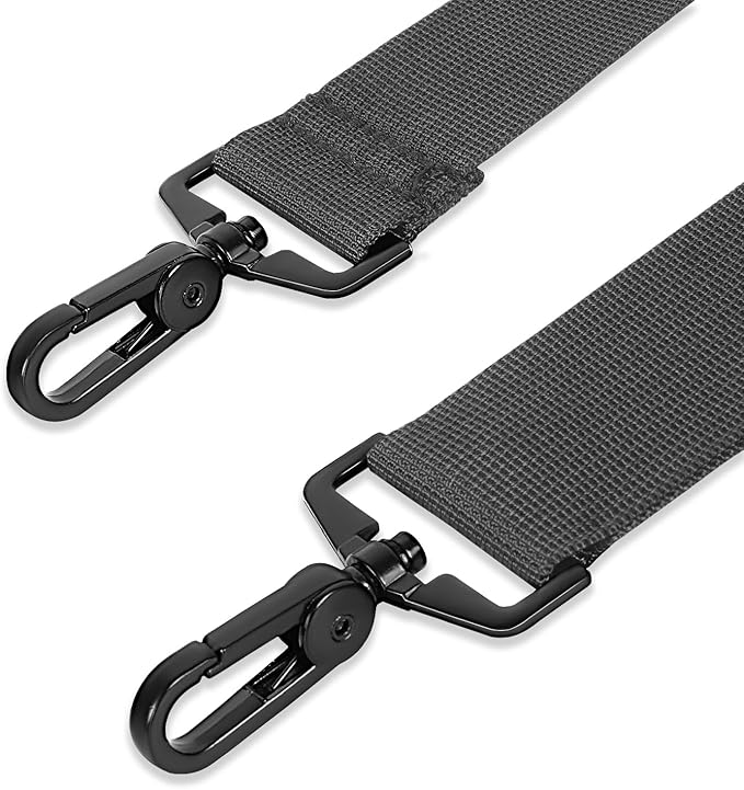Taygeer Crossbody Strap Replacement, Universal Duffle Messenger Shoulder Bag Strap Detachable Padded Adjustable Belt with Metal Hook Clip for Briefcase Carrier Satchel Laptop Case Duffle Bag, Grey