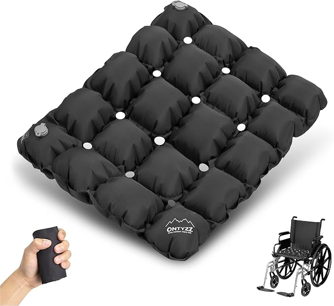 ONTYZZ Inflatable Seat Cushion Lightweight Airplane Seat Cushion Stadium Seat Travel Cushion for Climbing Hiking Office Airplane