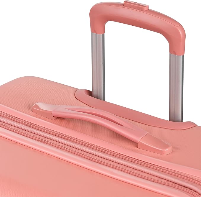 SwissGear 7366 Signature Hardside Expandable Luggage with Spinner Wheels, TSA Lock, Coral Almond, Checked-Large 27-Inch