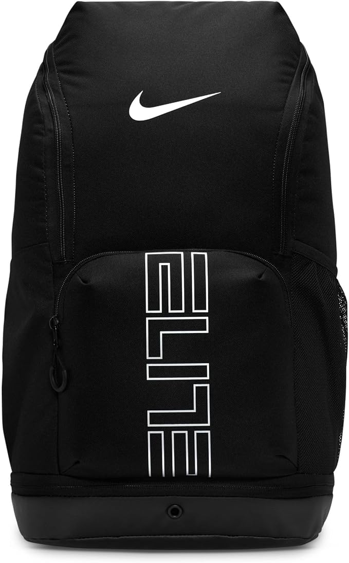 Nike, Unisex, Varsity Elite Backpack (32L), Black/Black/Metallic Silver, One Size