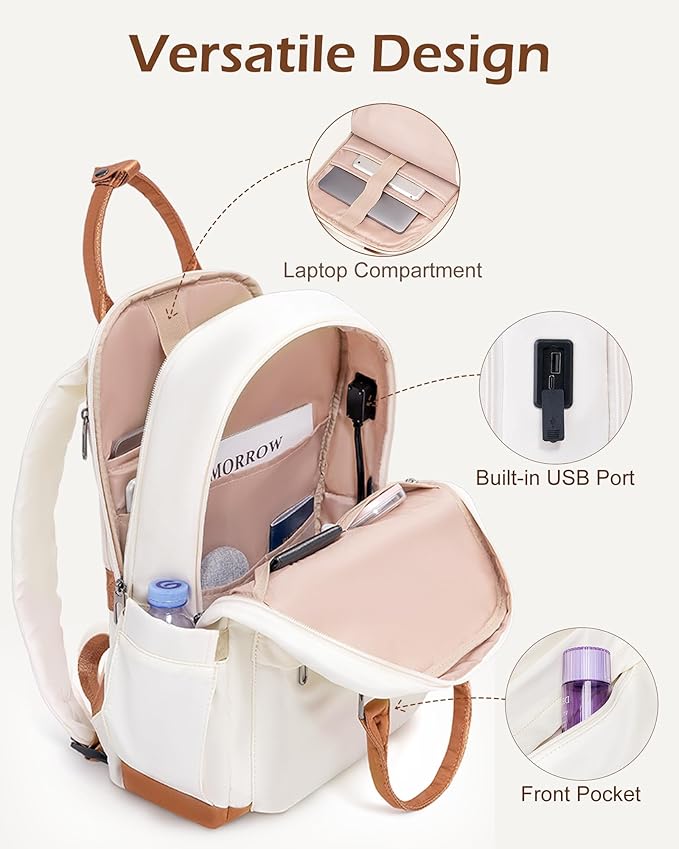 LONG VACATION 3 Piece Carry On Luggage Set with Backpack, 20 Inch Carry Suitcase with Spinner Wheels, ABS+PC Hardshell Suitcase set with TSA Lock & YKK Zipper