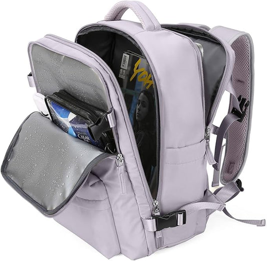 WONHOX Large Travel Backpack Carry on Flight Approved Laptop Work Business Backpack for Women Men Mochila de Viaje