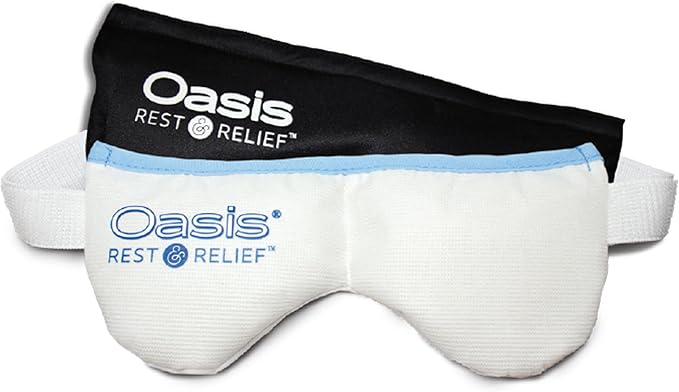 OM8000 - Oasis Rest & Relief® Hot and Cold Therapy Adjustable Eye Mask | Soothing Relief | Compress for Dry Eyes