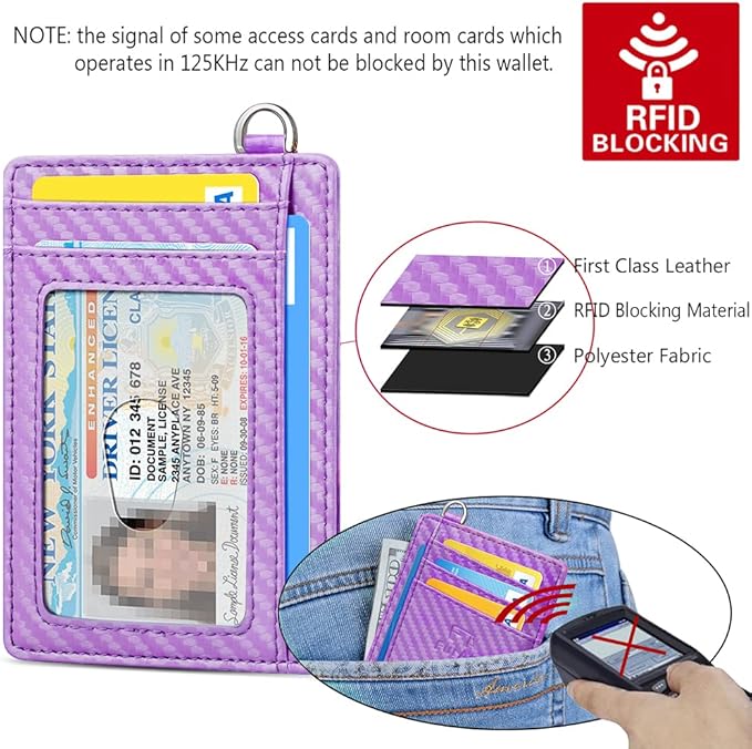 FurArt Slim Minimalist Wallet, Front Pocket Wallets, RFID Blocking, Credit Card Holder for Men