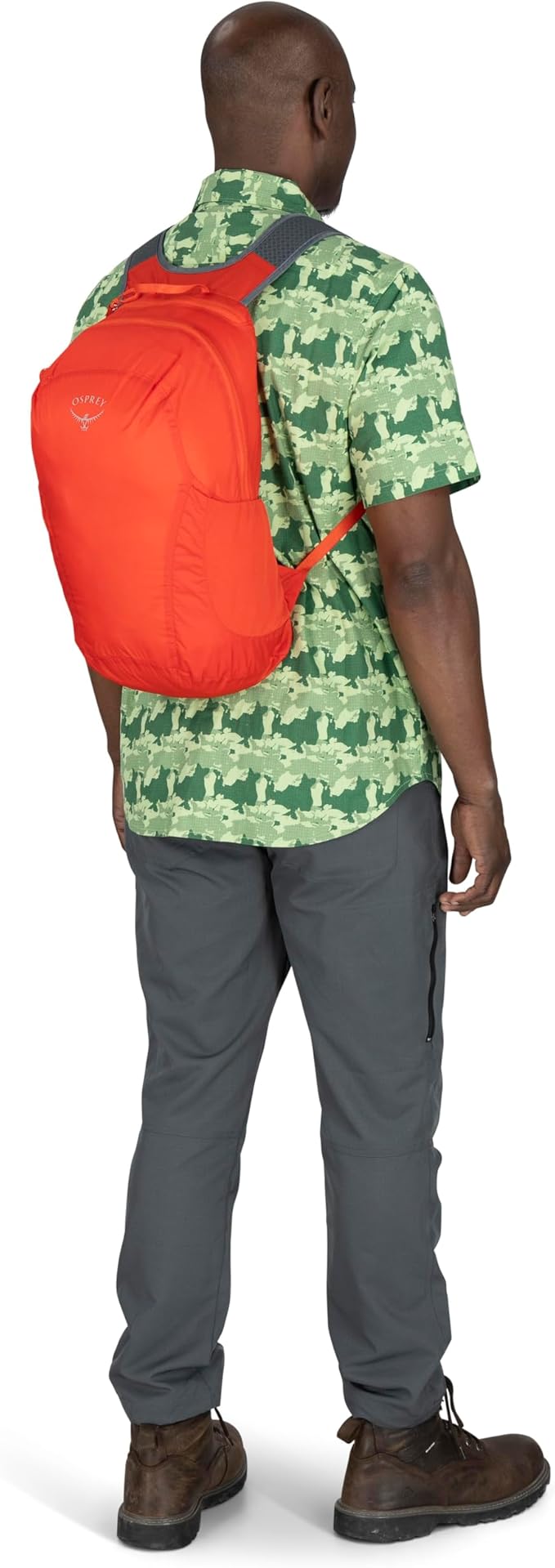 Osprey Ultralight Collapsible Stuff Pack - Lightweight, Packable Travel Backpack — Extra Bag For Travel and Every Day — 18 L Capacity Daypack to Expand Luggage, Tundra Green | Ultralight, Stuff Pack