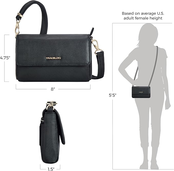 Travelon Anti-Theft Addison Convertible Crossbody/Belt Bag
